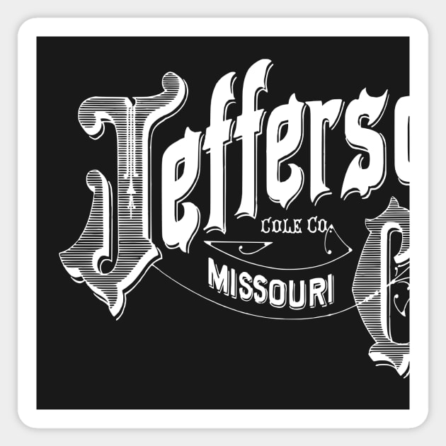 Vintage Jefferson City, MO Sticker by DonDota